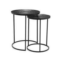 Комплект из 2 диванных штабелируемых Столиков из металла Jalia единый размер черный LA REDOUTE INTERIEURS  фото, kupilegko.ru